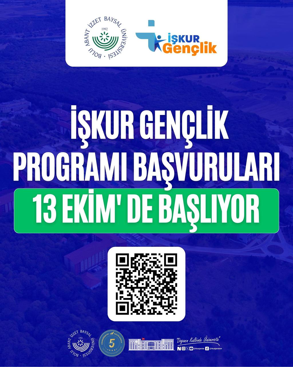 İŞKUR Gençlik Programı’na başvurular, 13 Ekim Pazartesi başlıyor